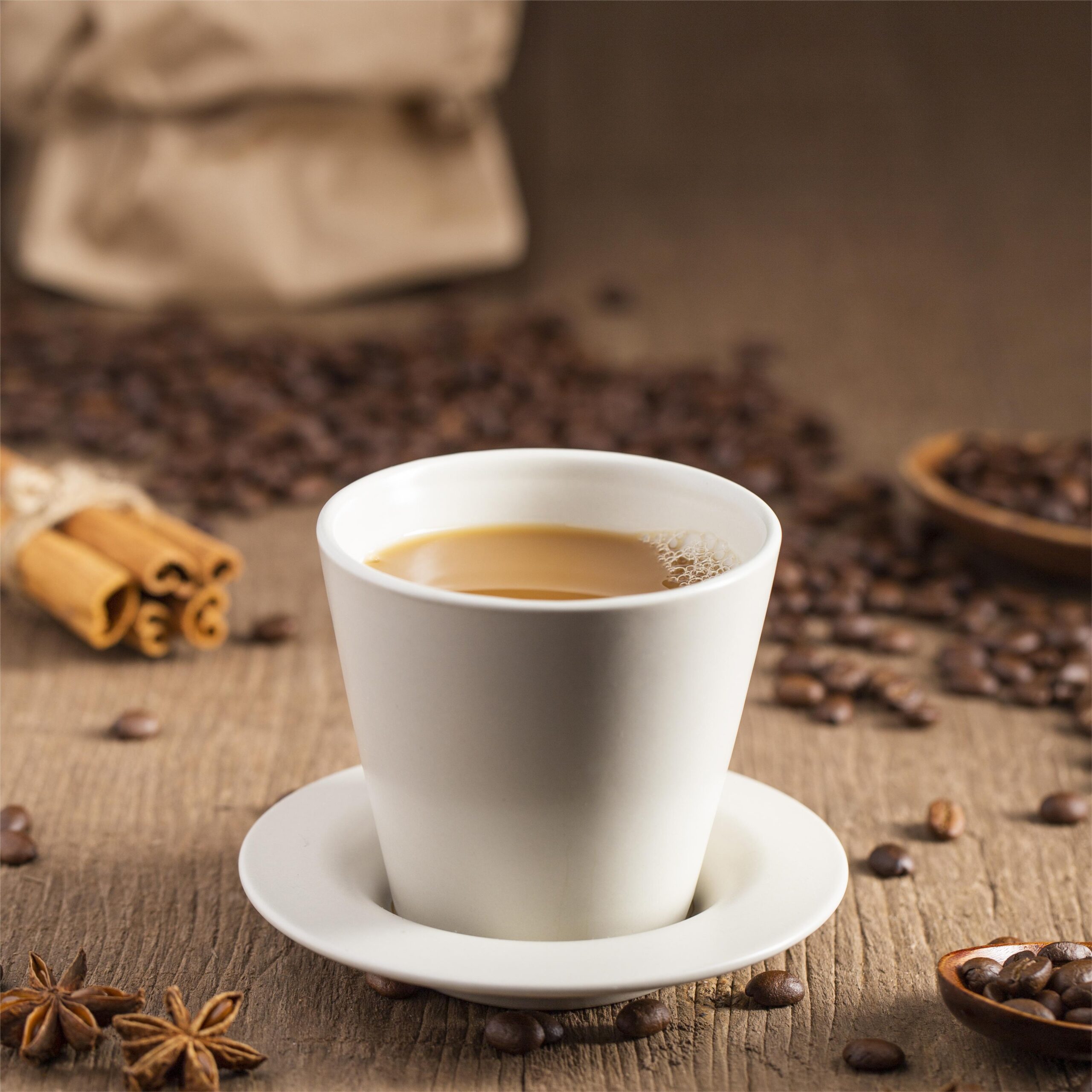 Coffee Cup With Beans